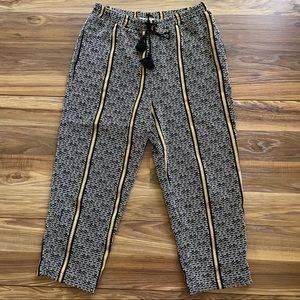 Anthropologie Dolan cropped woven boho pants Size Large